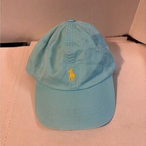 Ralph Lauren Sky Blue Cap with Yellow Embroidery